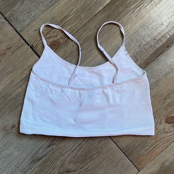 Garage white cropped tank top, size xs - Picture 3 of 3